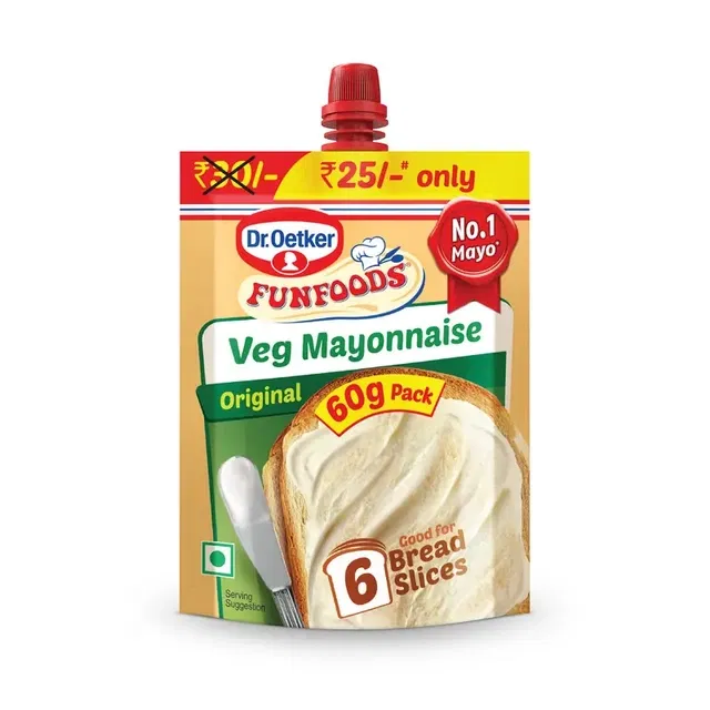 डॉ. ओएटकर फनफूड्स वेज मयोनीज़ ओरिजिनल एगलेस 50 g