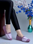 Solid Mesh Ballerinas 