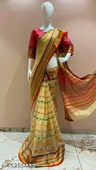 Kota Doria Cotton Saree for Women 