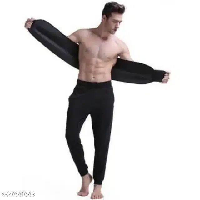 Sweat Belt for Unisex (Black, Free Size)