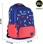 Gear Gambol, 35L Laptop Backpack for Men & Women, Blue Red