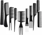 Premium Hair Comb Set - Detangling & Styling Combs For All Hair Types (10 Pieces)