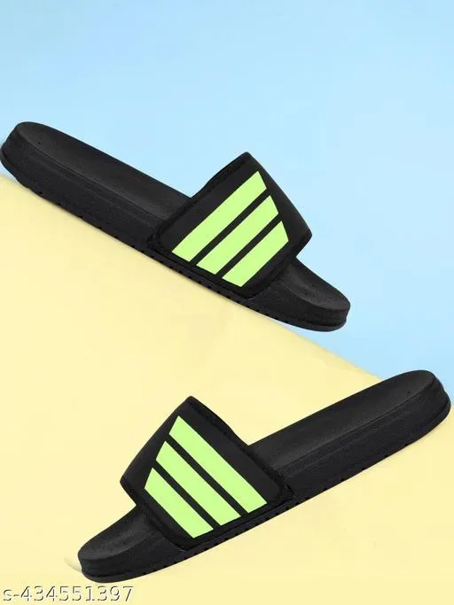 Sliders for Men, Green & Black (11)