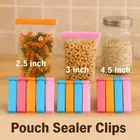 Ritu Pouch Sealer Clip 18 Pc Set - 6 Big, 6 Medium & 6 Small Clips, Keeps Food Fresh 