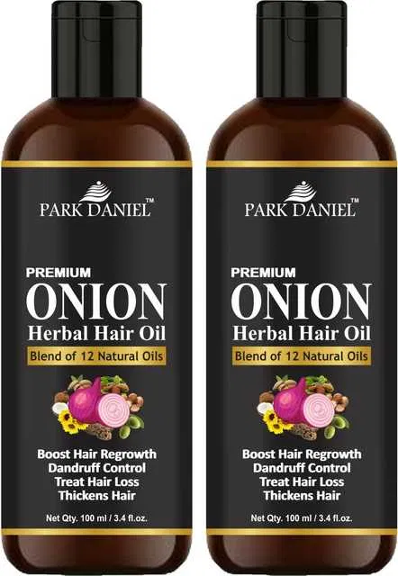 Park Daniel Onion Herbal Hair Oil (Pack of 2, 100 ml) (SE-1274)