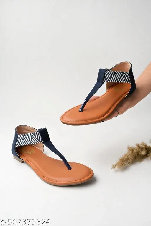 Shoetopia Girls Flat Sandals Blue Size 3.0