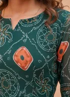 Bindu Bandhej Naira Kurti for Women 