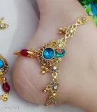 Anklet Multicolor Free Size Anklets & Toe Rings for Women