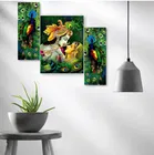 MDF 3 Pcs Designer Wall Painting for Home & Office 