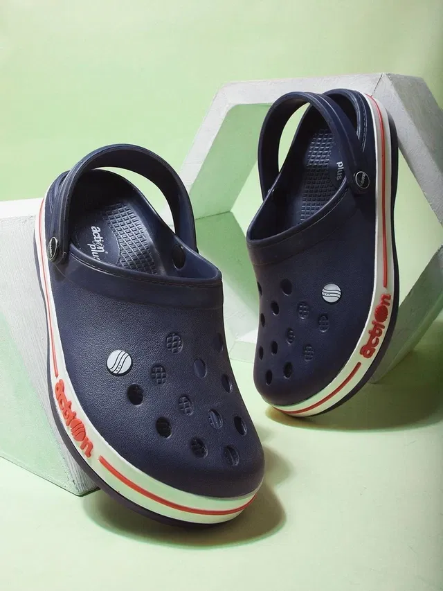 action Casual Clogs for Men (Blue, 10)