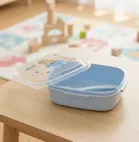 Lunch Box with Fork Blue Dino Baloon