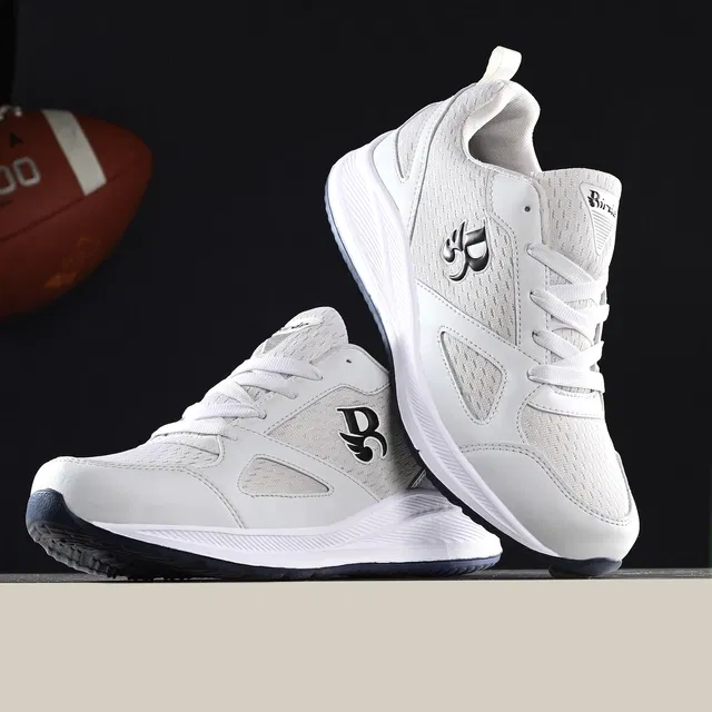 Sports Shoes for Men (Blue & White, 10)