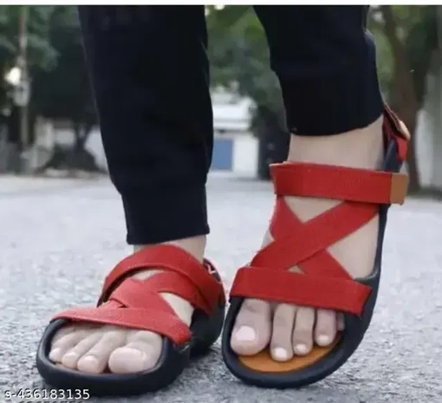 Sandal for Men (Red, 10)