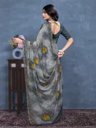 Georgette Printed Saree for Women 