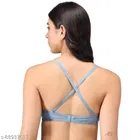 Cotton Blend Solid Padded Bra for Women 
