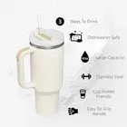 Stainless Steel Vacuum Insulated Tumbler with lid and Straw 1200ml