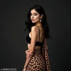 Tiger Digital Printed Satin Saree for Women 