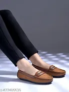 Solid Suede Loafers for Women 