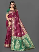 Women's Saree with Unstitched Blouse 