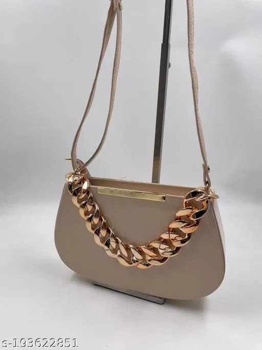 Stylish Sling Bag for Women (Beige, 600 g)
