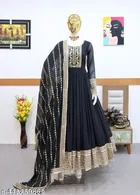 Heavy Fox Georgette With Siquence Coding Embroidery Work With Heavy Embroidery Dupatta Set for Women 
