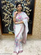 Cotton Linen Abstract Saree for Women 