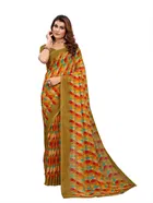Georgette Printed Saree for Women 
