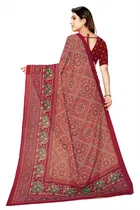 Georgette Printed Saree for Women 