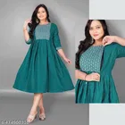 Floral Embroidered Maternity Kurti 