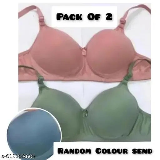 Padded T-Shirt Bra Pack of 6 for Women (Multicolor, 30B)