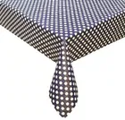 PVC 2 Seater Table Cover (Navy Blue & White, 40x54 inches)