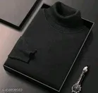 Wool Sweat Shirt for Women, Black 