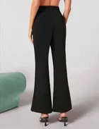 Poly Spandex Bell Bottoms Trouser / Pant for Women 