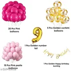 39 Pcs 9th Birthday Decoration kit, Multicolour, Set of 1