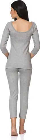 Polycotton Full Sleeves Thermal Set for Women 