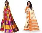 Khadi Silk Printed Saree for Women 