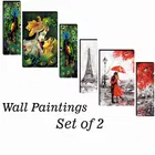 MDF 2 Pcs Designer Wall Painting for Home & Office 