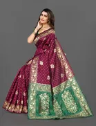 Women's Saree with Unstitched Blouse 