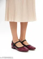 Shoetopia Solid Patent Leather Heel Sandals 