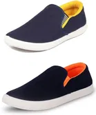 Casual Shoes for Men, Pack of 2, Multicolor 