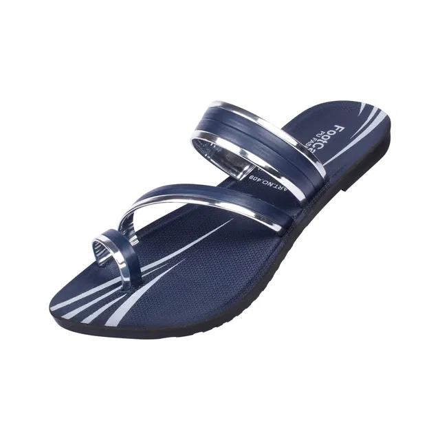 Flats for Women (Blue, 8)