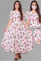 Fit and Flare Dress Floral, Pleated or Gathered for Women 