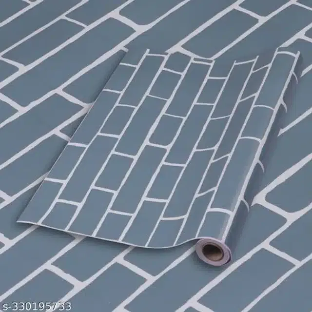 Vinyl Wallpaper for Home (Grey, 45x250 cm)