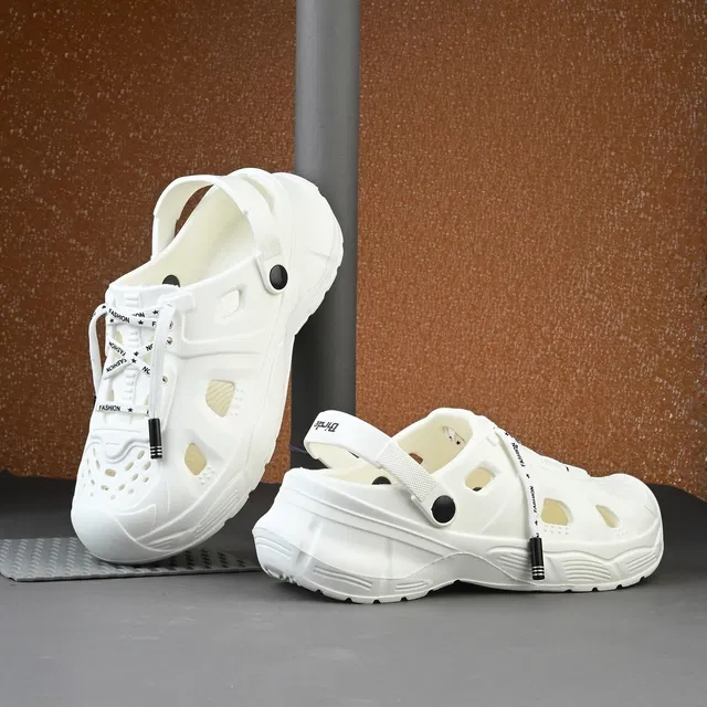 Clogs for Men (White, 7)