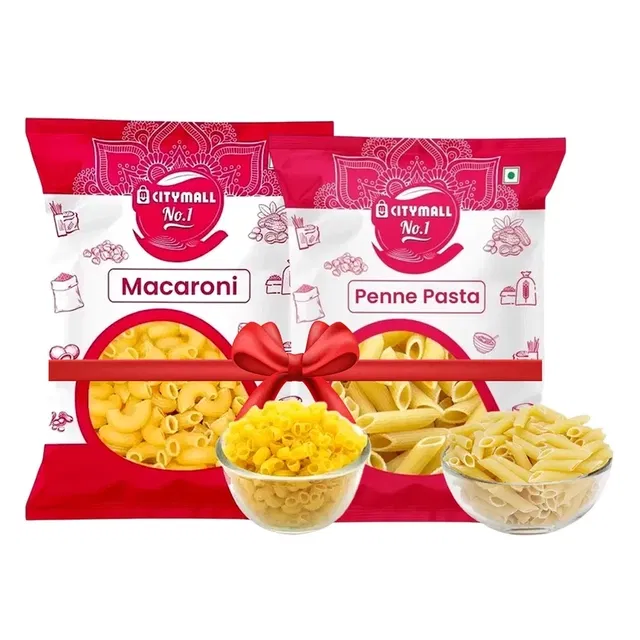 सिटीमॉल नंबर 1 मैकरोनी 400 g + सिटीमॉल नंबर 1 पेने पास्ता 400 g