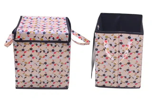 PVC Printed Rectangular Laundry Bag (Multicolor, 28 L)