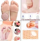 Silicone Gel Heel Socks with Forefoot Cushion Pads for Unisex 