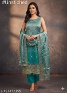 Embroidered Rajputi Georgette Un Stitched Suit 