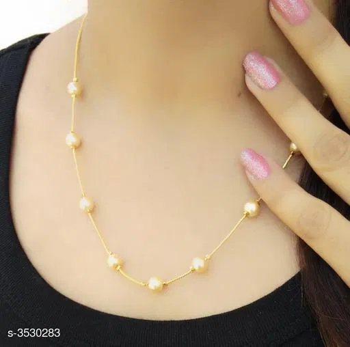 Necklaces & Chains for Women Gold Free Size