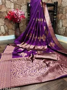 Banarasi Silk Zari Woven Saree for Women 